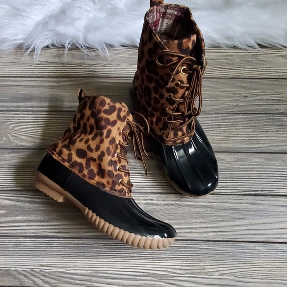 Sale!!! KENZIE Leopard Winter boots - Picture 4 of 8